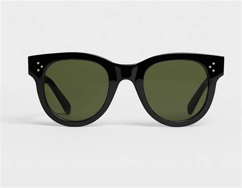 Cat Eye S003 Sunglasses in Acetate with Mineral Glass Lenses.